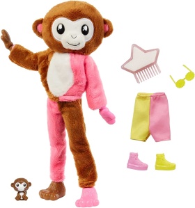 Кукла Barbie Cutie Reveal- Комплект супер изненада: Маймунка, серия джунгла
