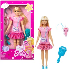 Кукла Barbie - Моята първа Барби, руса кукла с котенце