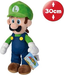Мека плюшена играчка Super Mario - Луиджи,30 см