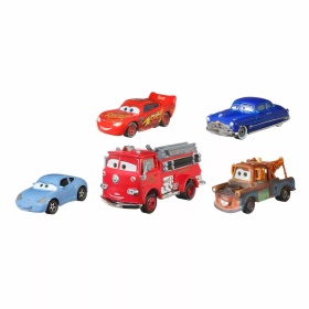 Disney Pixar Cars - комплект 5 превозни средства - Макуин Светкавицата,Матю,Сали Карера 