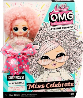 Модна кукла LOL Surprise OMG Present Surprise - Рожден ден Miss Celebrate