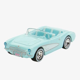 Метална количка Hot Wheels , 1956 Barbie Corvette