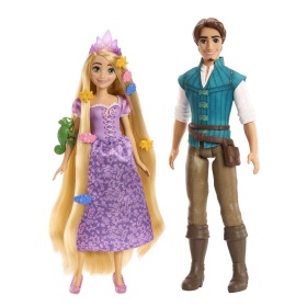 Кукла Disney Princess - Комплект от 2 фигури: Рапунцел и Флин