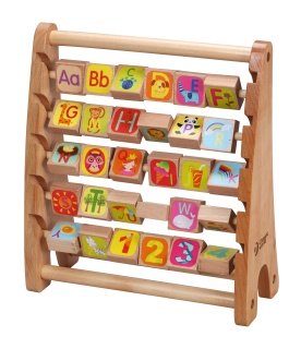 Азбучно сметало - дървена играчка за деца