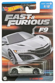 Метална количка Hot Wheels - Fast & Furious , '17 Acura NSX