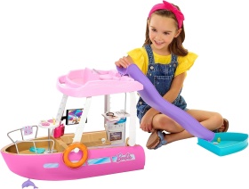 Комплект лодка Barbie Dream с басейн и пързалка
