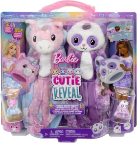 Подаръчен комплект Barbie - Cutie Reveal - пижама парти