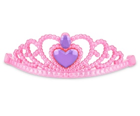 Рейнбоукорнс Fairycorrn Princess: Плюшена изненада, розова корона с лилаво сърце и розови крила със сребърен кант