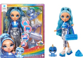 Блестяща кукла Rainbow High Скайлър в комплект със слайм и домашен любимец