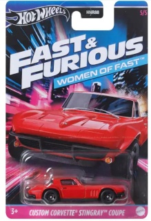 Метална количка Hot Wheels - Fast & Furious Woman of Fast , Custom Corvette Stingray Coupe