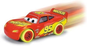 Disney Pixar Cars:Радиоуправляема кола Маккуин Светкавицата , светеща ,17см