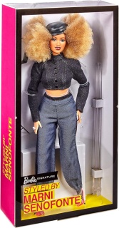 Collectible Barbie doll stylized by Marni Senofonte