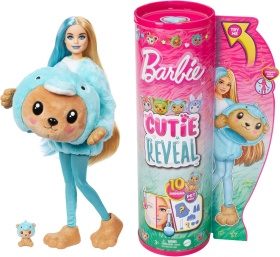 Кукла Barbie Cutie Reveal- Комплект супер изненада, мече облечено като делфин