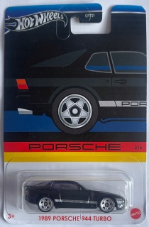 Метална количка Hot Wheels Porsche, 1989 Porsche 944 Turbo