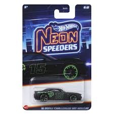 Метална количка Hot Wheels Neon Speeders, '15 Dodge Challenger SRT Hellcat