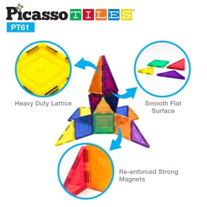 Picasso STEAM Магнитен конструктор 61 части