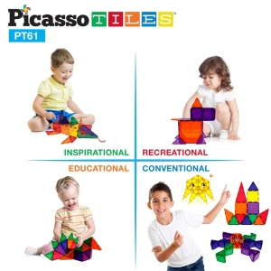 Picasso STEAM Магнитен конструктор 61 части
