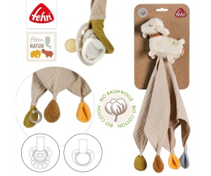 babyFEHN - Кърпа за гушкане Овца Bio FehnNATUR, 38см