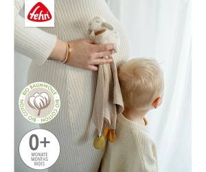 babyFEHN - Кърпа за гушкане Овца Bio FehnNATUR, 38см