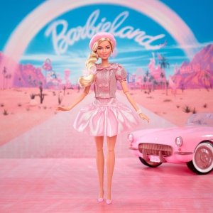 Кукла Barbie The Movie - розова блуза ,туту пола и барета