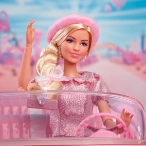 Кукла Barbie The Movie - розова блуза ,туту пола и барета