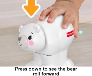 Играчка за бутан Fisher Price, бяла мечка
