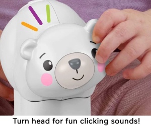 Играчка за бутан Fisher Price, бяла мечка