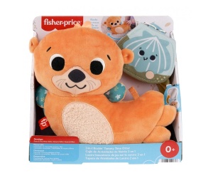 Плюшена сензорна играчка вид за игра по корем 2 в 1 Fisher Price