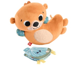 Плюшена сензорна играчка вид за игра по корем 2 в 1 Fisher Price