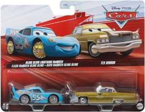  Двоен пакет Disney Pixar Cars : Bling Bling Lightning McQueen & Tex Dinoco