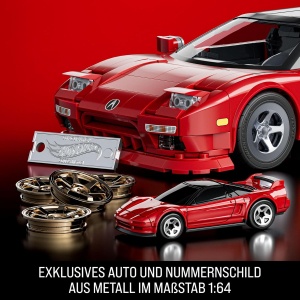 Mattel Brick Shop Комплект за сглобяване Hot Wheels Elite Series '90 Acura NSX с 876 части