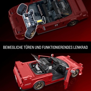 Mattel Brick Shop Комплект за сглобяване Hot Wheels Elite Series '90 Acura NSX с 876 части