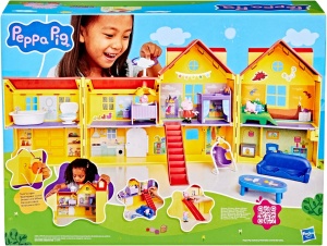 Игрален комплект Peppa Pig с голяма къща Peppa, 80 см