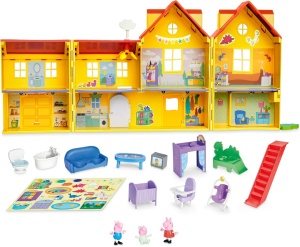 Игрален комплект Peppa Pig с голяма къща Peppa, 80 см
