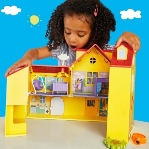 Игрален комплект Peppa Pig с голяма къща Peppa, 80 см