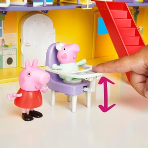 Игрален комплект Peppa Pig с голяма къща Peppa, 80 см