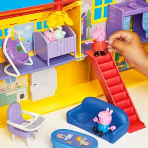Игрален комплект Peppa Pig с голяма къща Peppa, 80 см