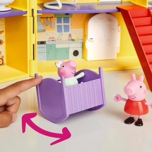Игрален комплект Peppa Pig с голяма къща Peppa, 80 см