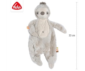 babyFEHN - Кърпа за гушкане Ленивец Lazy, Crazy & Pink, 33 см