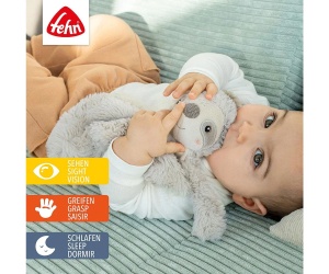 babyFEHN - Кърпа за гушкане Ленивец Lazy, Crazy & Pink, 33 см