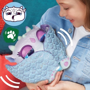 Интерактивна играчка FurReal Moodwings Снежен дракон, над 50 звука и реакции