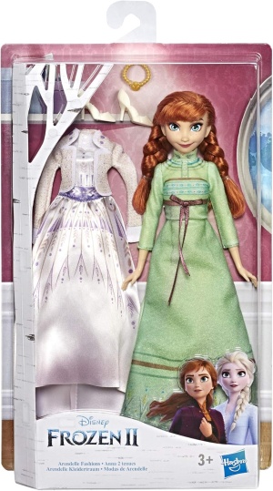 Disney Frozen 2 - Кукла Анна от Disney Princess - с рокля и нощница