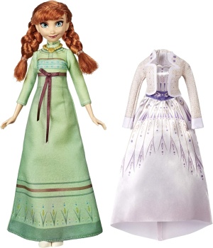 Disney Frozen 2 - Кукла Анна от Disney Princess - с рокля и нощница