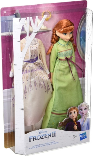 Disney Frozen 2 - Кукла Анна от Disney Princess - с рокля и нощница