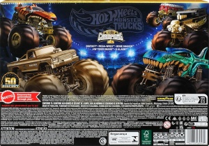 Колекция от колички и камиони Hot Wheels Monster Trucks Trophy Champions -златна колекция