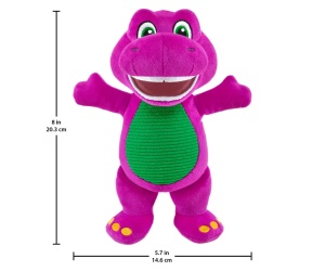 Fisher Price - Барни плюшена фигурка, 20 см, лилав динозавър