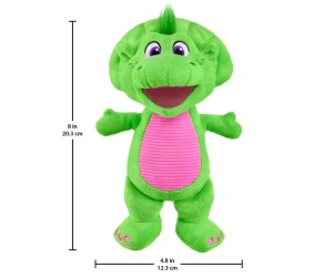Fisher Price - Барни плюшена фигурка, 20 см, зелен динозавър