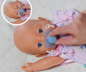 Baby Born - Интерактивна залъгалка за кукла 43см
