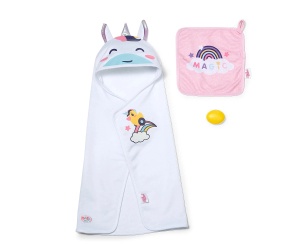 Baby Born - Комплект с кърпа за баня