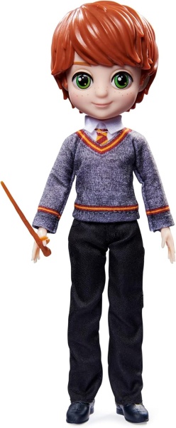 Кукла Рон Магьоснически свят 20 см,  с вълшебна пръчка и униформа Хогуортс